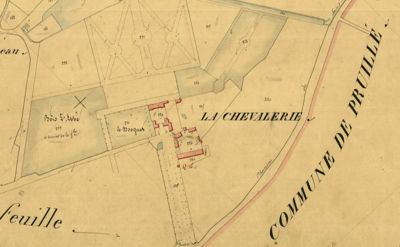plan cadastral parcellaire de la commune du Grand-Lucé (extrait), 1834 (Archives départementales de la Sarthe, 3 P 146_9).jpg
