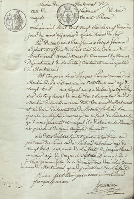 Registre d'état civil de Montamirail_Archives départementales de la Sarthe, 2 E 219/21