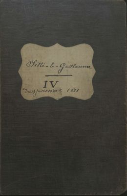 Histoire de Sillé-le-Guillaume par Albert Touchard, tome 4, manuscrit, fin du XIXe siècle (Archives départementales de la Sarthe, 1 J 1047)