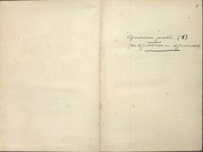 Histoire de Sillé-le-Guillaume par Albert Touchard, tome 4, manuscrit, fin du XIXe siècle (Archives départementales de la Sarthe, 1 J 1047)