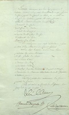 procès-verbal du tirage au sort du Conseil général du Département, 24 novembre 1809 (Archives départementales de la Sarthe, 3 M 24).jpg