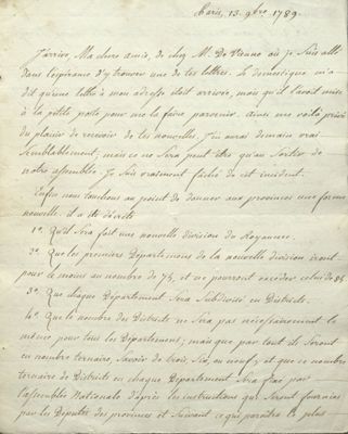 lettre de François Ménard de la Groye adressée à sa femme, 13 novembre 1789 (Archives départementales de la Sarthe, 10 J 122).jpg