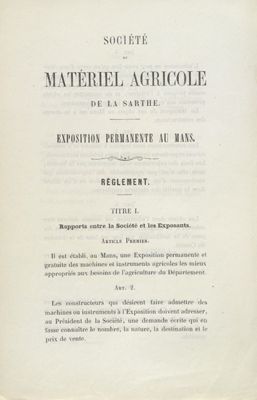 Statuts de la Société de matériel agricole de Sarthe, [1857-1910] (Archives départementales de la Sarthe, 4 M 276).jpg