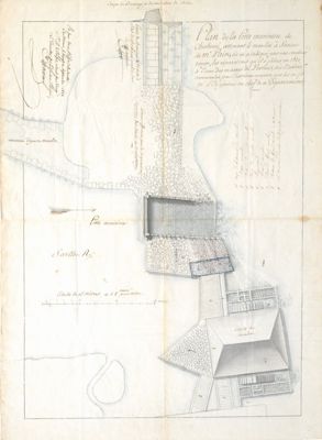 plan de la porte marinière de Chahoué à Alonnes, 1821 (Archives départementales de la Sarthe, 1 FP 790).jpg