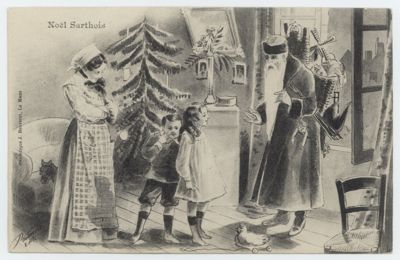 Noël sarthois, carte postale, cliché Bouveret, [début du XXe s.] (Archives départementales de la Sarthe, 21 Fi 1078).jpg