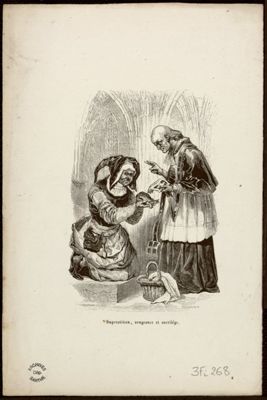 Superstition, vengeance et sacrilège, gravure de Thompson d'après Jacques-Joseph Lecurieux, [XIXe s.] (Archives départementales de la Sarthe, 3 Fi 268).jpg