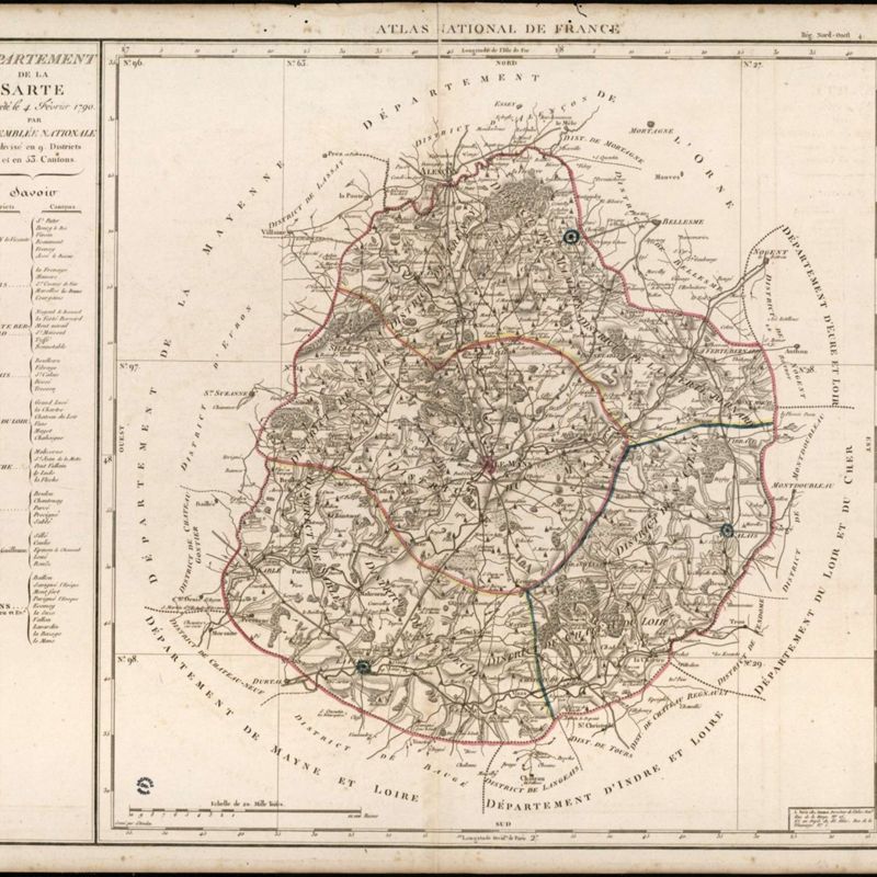 Histoire du département de la Sarthe, depuis sa création en 1790